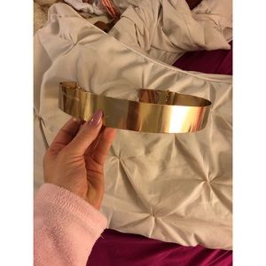 Gold metal belt